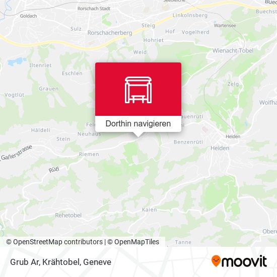 Grub Ar, Krähtobel Karte