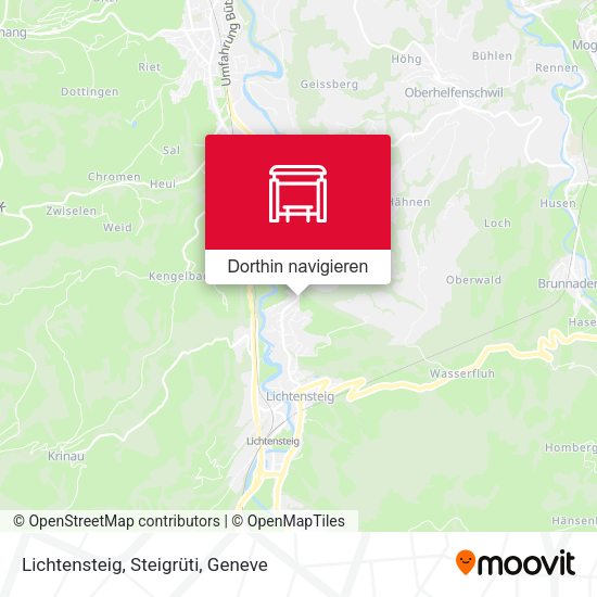 Lichtensteig, Steigrüti Karte