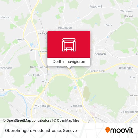 Oberohringen, Friedenstrasse Karte