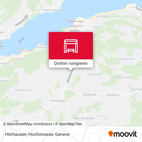 Hörhausen, Hochstrasse Karte