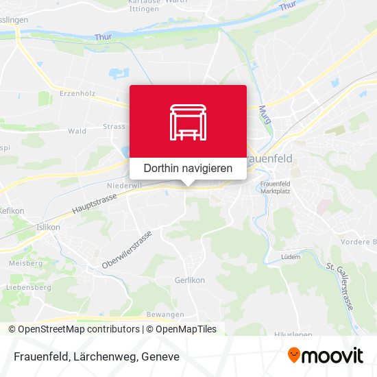 Frauenfeld, Lärchenweg Karte