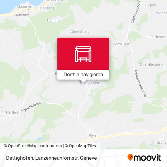 Dettighofen, Lanzenneunfornstr Karte