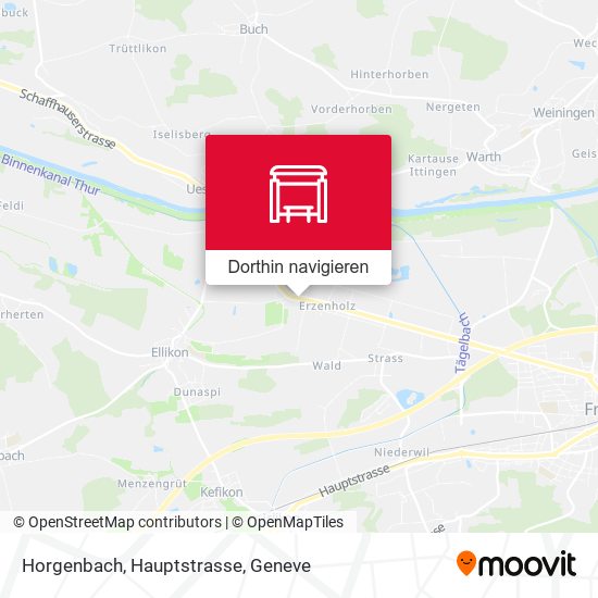Horgenbach, Hauptstrasse Karte