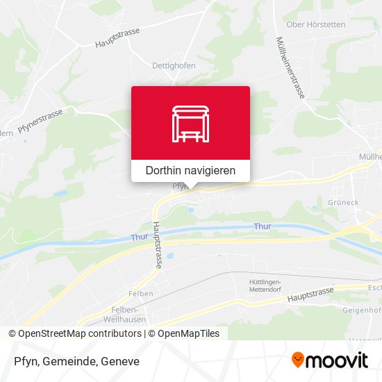Pfyn, Gemeinde Karte
