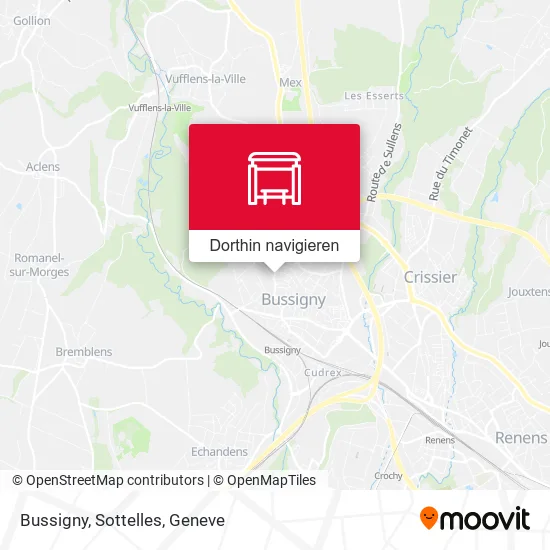 Bussigny, Sottelles Karte