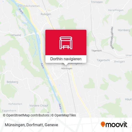 Münsingen, Dorfmatt Karte