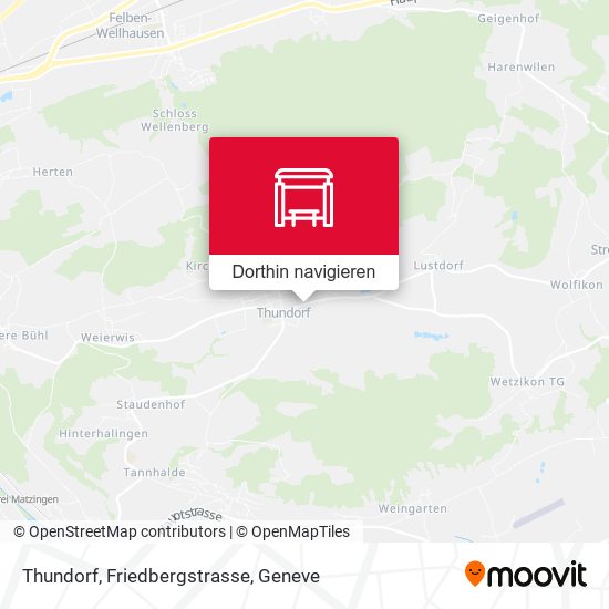 Thundorf, Friedbergstrasse Karte