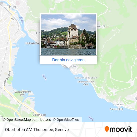 Oberhofen AM Thunersee Karte