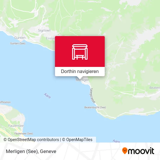 Merligen (See) Karte