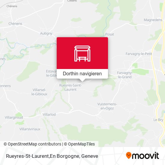 Rueyres-St-Laurent,En Borgogne Karte