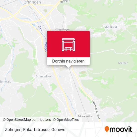 Zofingen, Frikartstrasse Karte