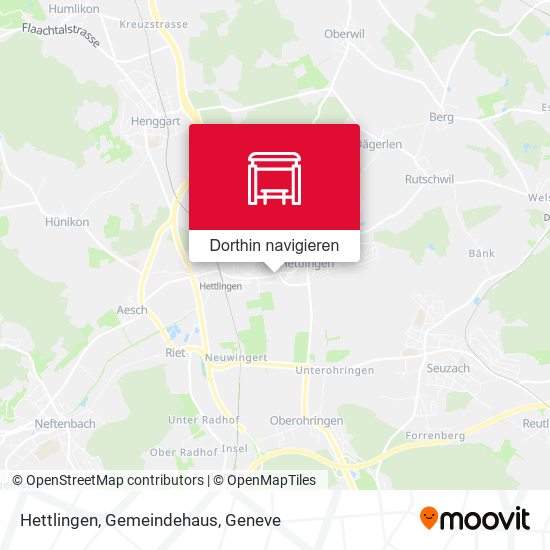 Hettlingen, Gemeindehaus Karte
