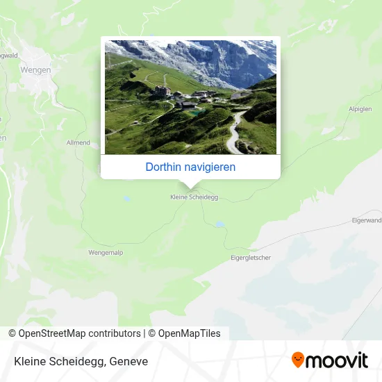 Kleine Scheidegg Karte