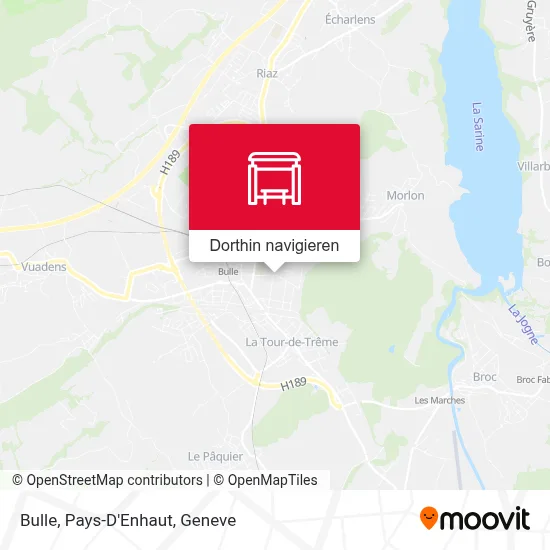 Bulle, Pays-D'Enhaut Karte