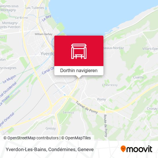 Yverdon-Les-Bains, Condémines Karte