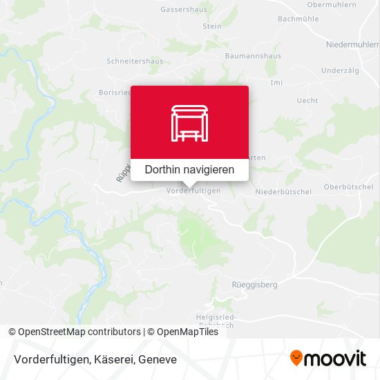 Vorderfultigen, Käserei Karte