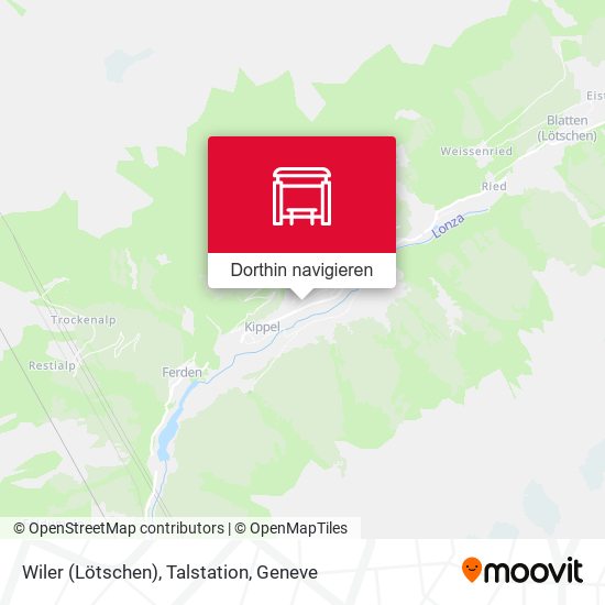 Wiler (Lötschen), Talstation Karte