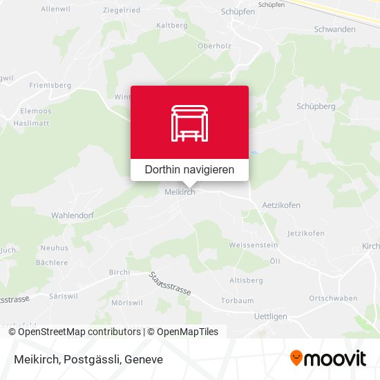 Meikirch, Postgässli Karte