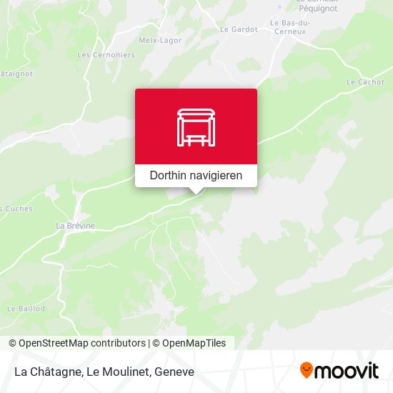 La Châtagne, Le Moulinet Karte