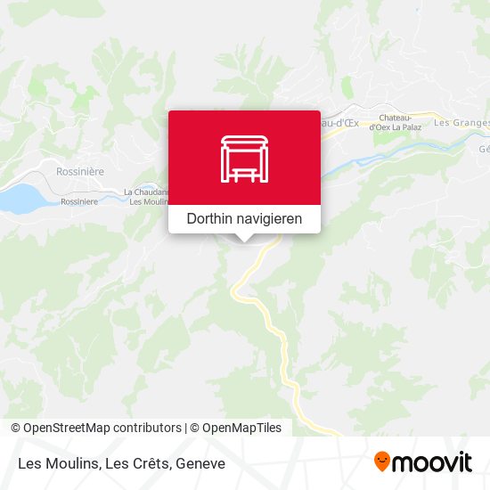 Les Moulins, Les Crêts Karte
