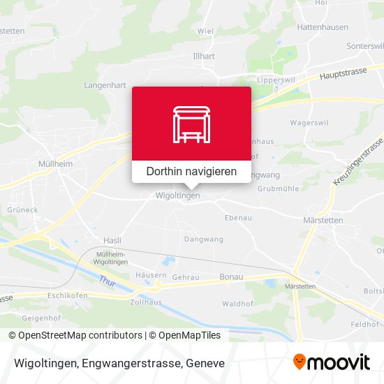 Wigoltingen, Engwangerstrasse Karte