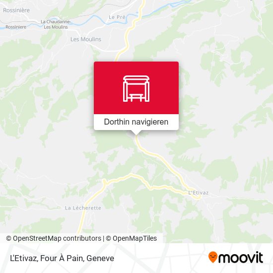 L'Etivaz, Four À Pain Karte