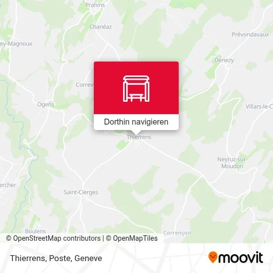 Thierrens, Poste Karte