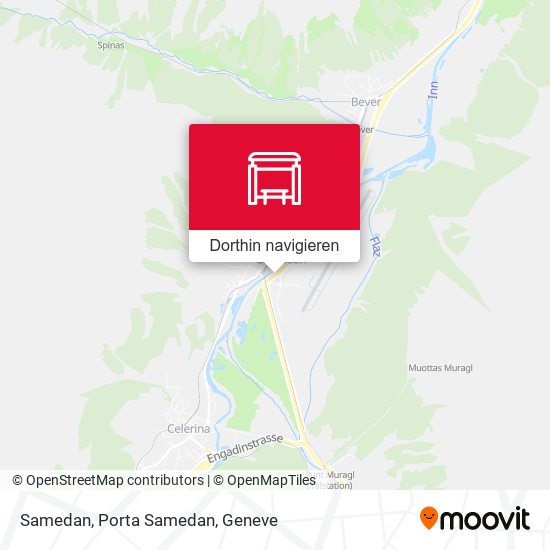 Samedan, Porta Samedan Karte