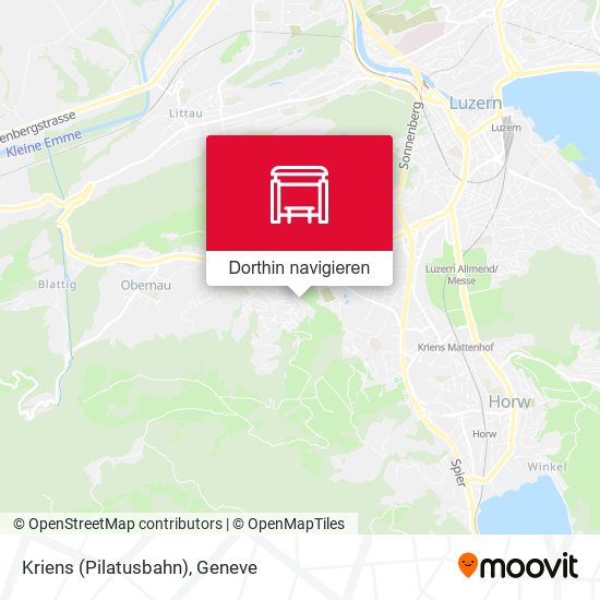 Kriens (Pilatusbahn) Karte