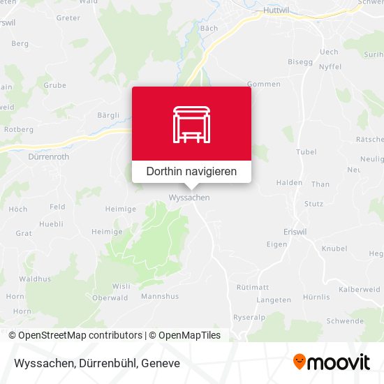 Wyssachen, Dürrenbühl Karte