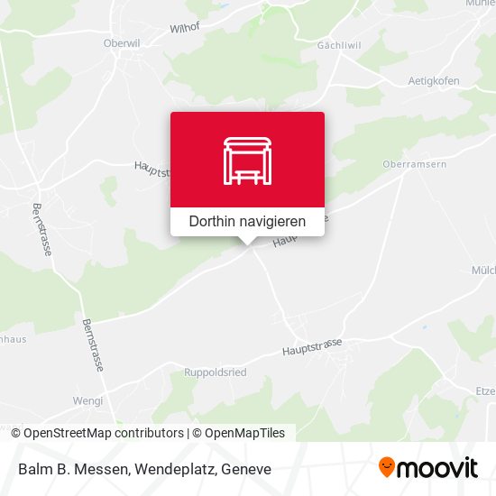 Balm B. Messen, Wendeplatz Karte