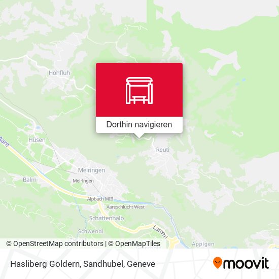 Hasliberg Goldern, Sandhubel Karte