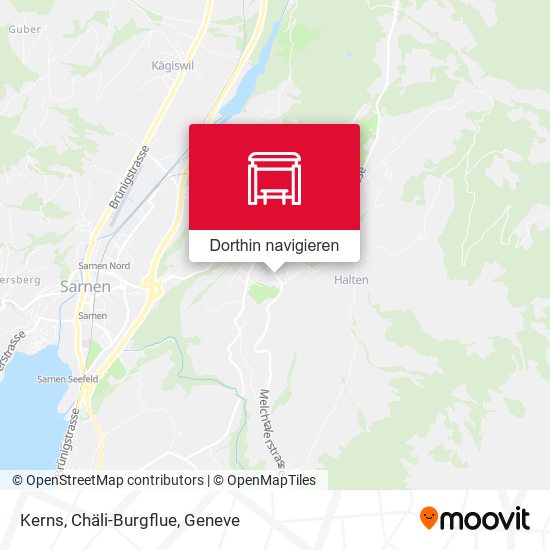 Kerns, Chäli-Burgflue Karte