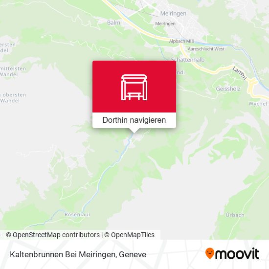 Kaltenbrunnen Bei Meiringen Karte
