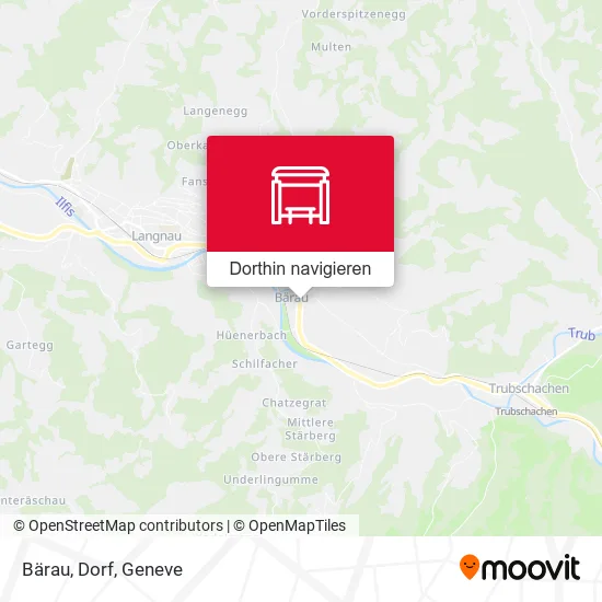 Bärau, Dorf Karte