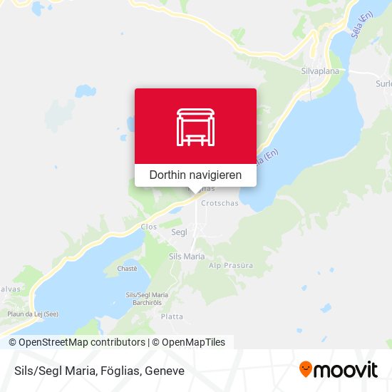 Sils/Segl Maria, Föglias Karte