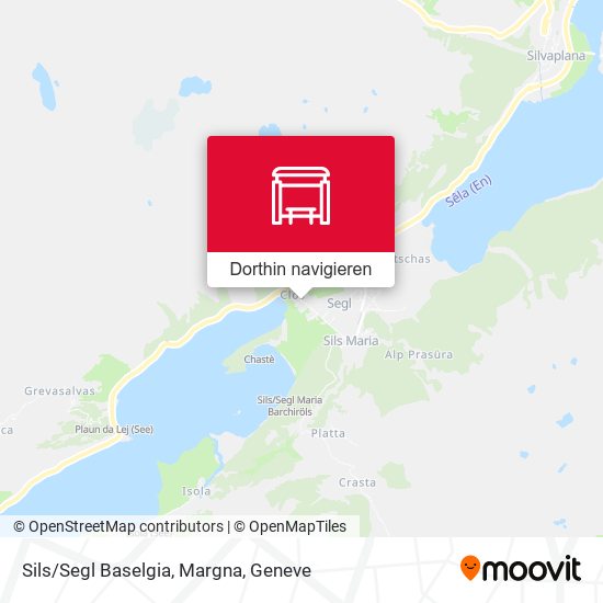 Sils/Segl Baselgia, Margna Karte