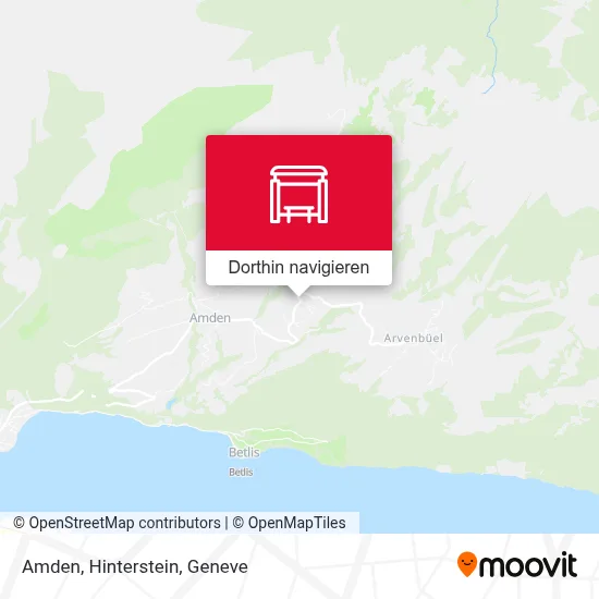 Amden, Hinterstein Karte