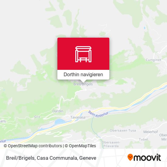 Breil/Brigels, Casa Communala Karte