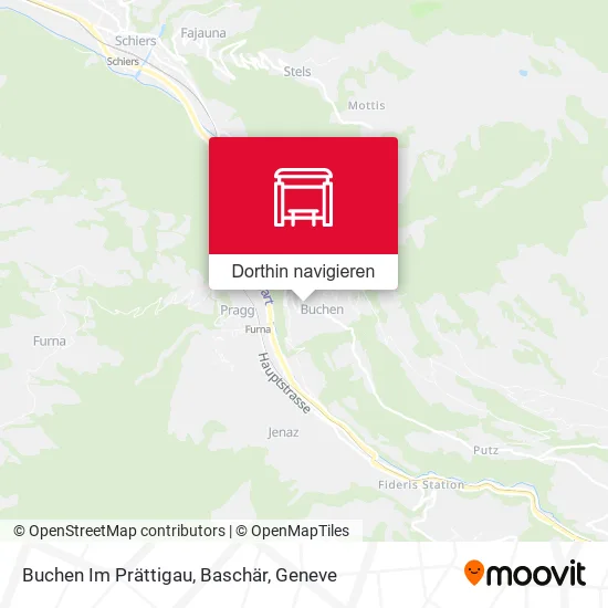 Buchen Im Prättigau, Baschär Karte