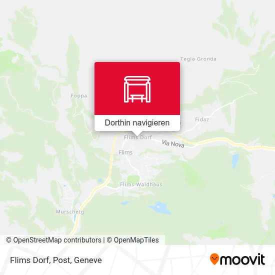 Flims Dorf, Post Karte