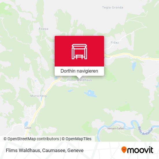 Flims Waldhaus, Caumasee Karte