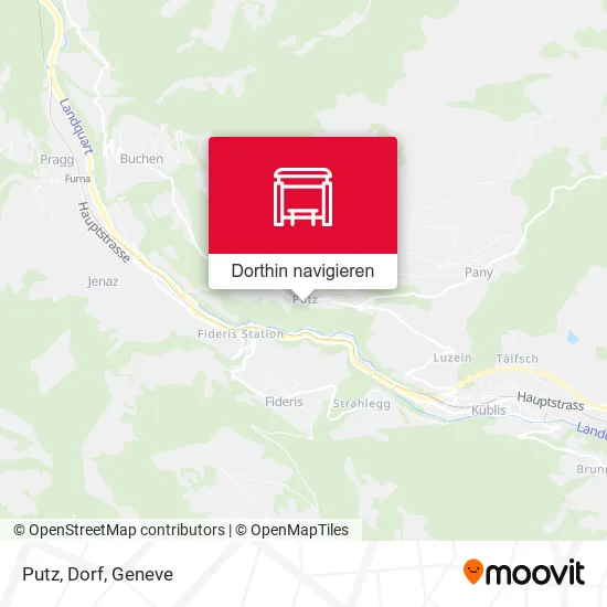 Putz, Dorf Karte
