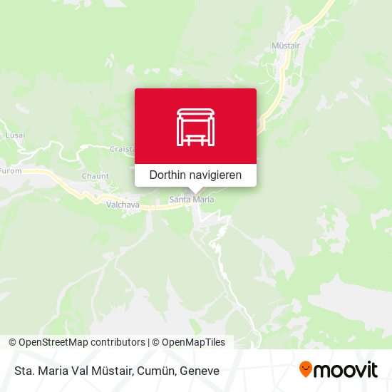 Sta. Maria Val Müstair, Cumün Karte