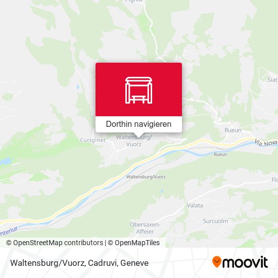 Waltensburg/Vuorz, Cadruvi Karte