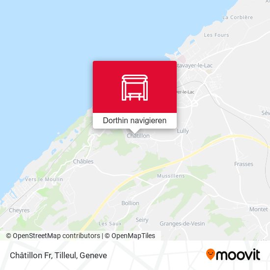 Châtillon Fr, Tilleul Karte