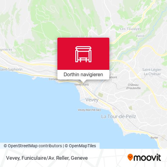 Vevey, Funiculaire/Av. Reller Karte