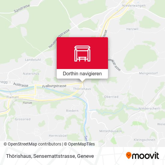 Thörishaus, Sensemattstrasse Karte