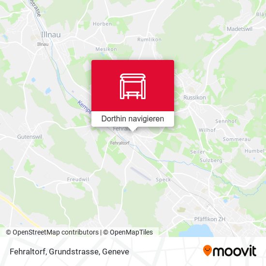 Fehraltorf, Grundstrasse Karte