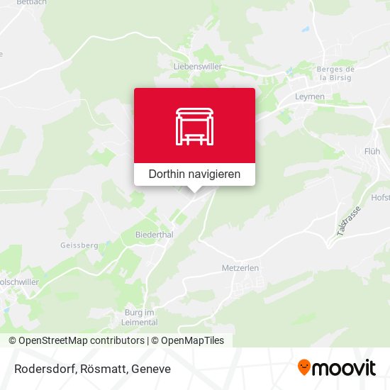 Rodersdorf, Rösmatt Karte